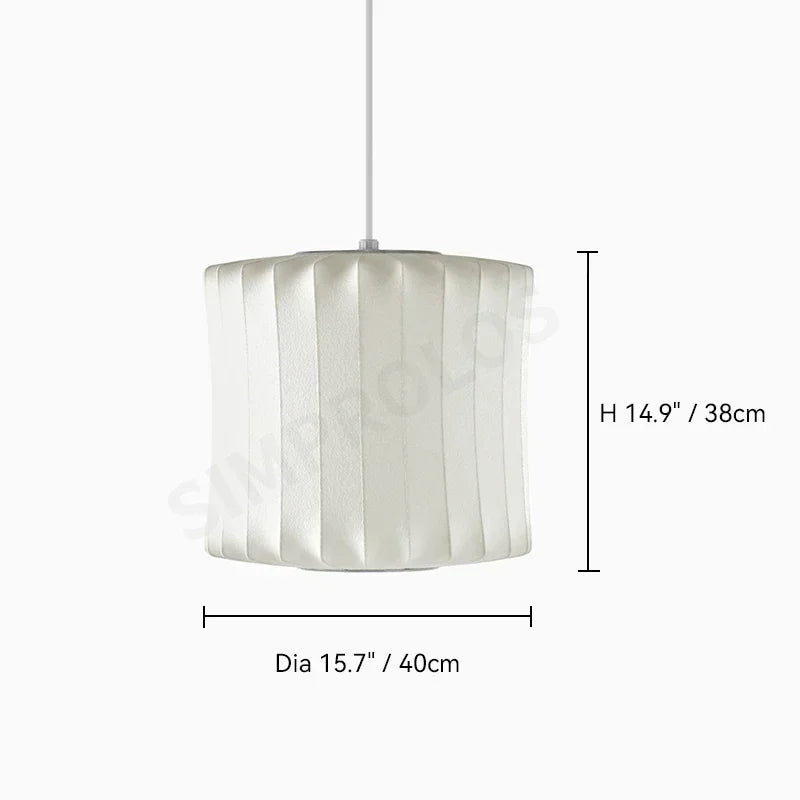 Wabi-sabi Silk LED Pendant Lamp Denmark Designer Hanging Light Living Room Hotel Restaurant Factory Direct High-End Home Decor