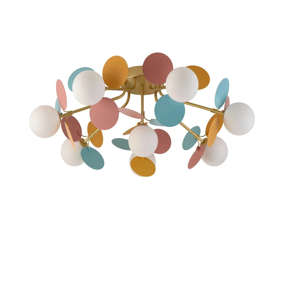 2026 Colourful Chandelier Children Bedroom Ceiling Lamp Dining Living Room Kitchen DownLight Glass Bubble
