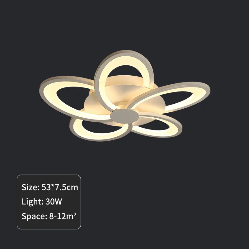Creative Modern LED Chandelier Creative Living Room Bedroom Dining Room Kitchen Bedroom Ceiling Light White Design Indoor Lamp