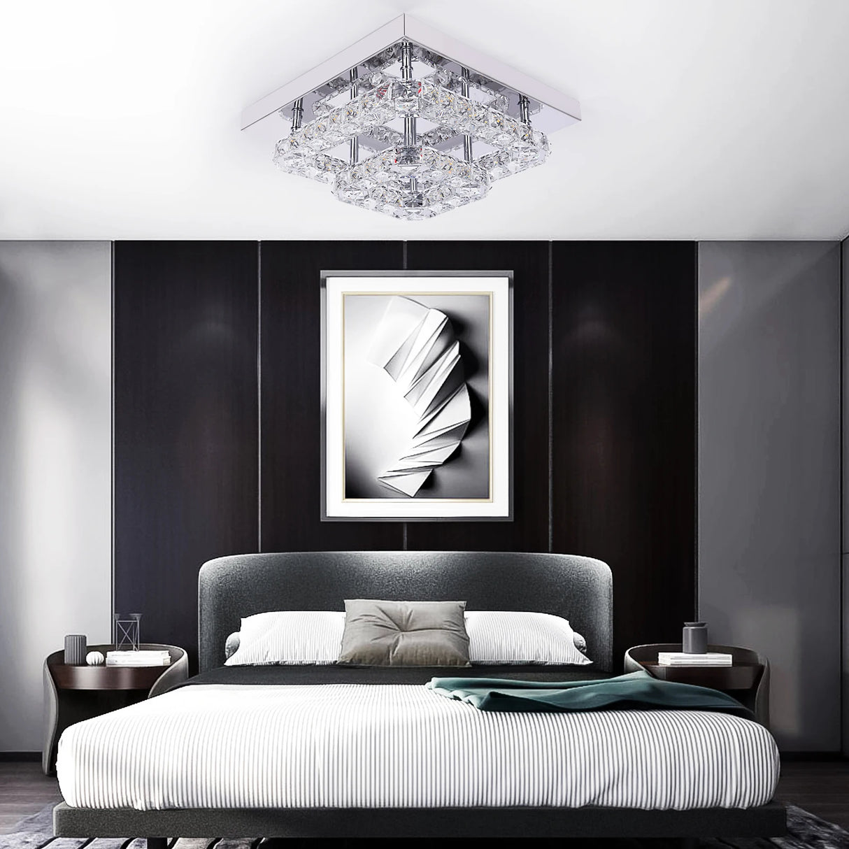 Crystal Chandelier Luxury Living Room Bedroom Ceiling Lights Led Kitchen Light Hanging Lamps Lustre Dining Decorative