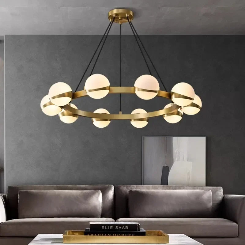 Modern Acrylic circular LED Pendant Lights for Living Dining Room Kitchen Table Bedroom Home Decor Hanging lamp lusters Fixture