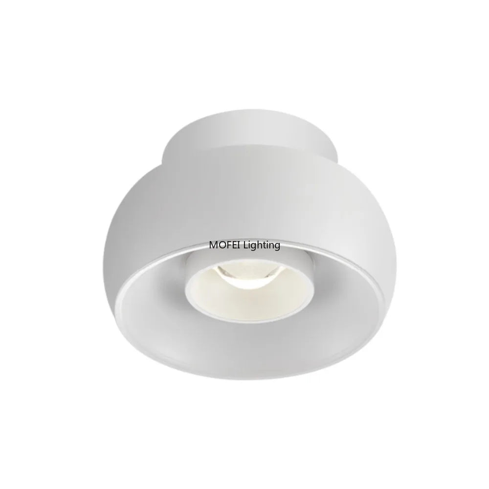 Surface Mounted Spotlight Circular Wall Washer Living Room Painting Light Foyer Aisle Lamp AC 220V 240V Track Lighting Fixture