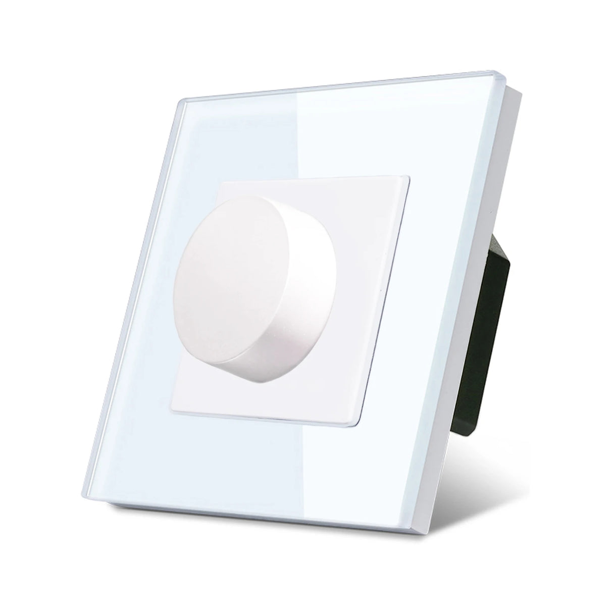 Dimmer Light Switch Rotary Knob Glass Frame Panel Mechanical LED Dimmable Switch Wall Mounted Switches EU Russia Switches