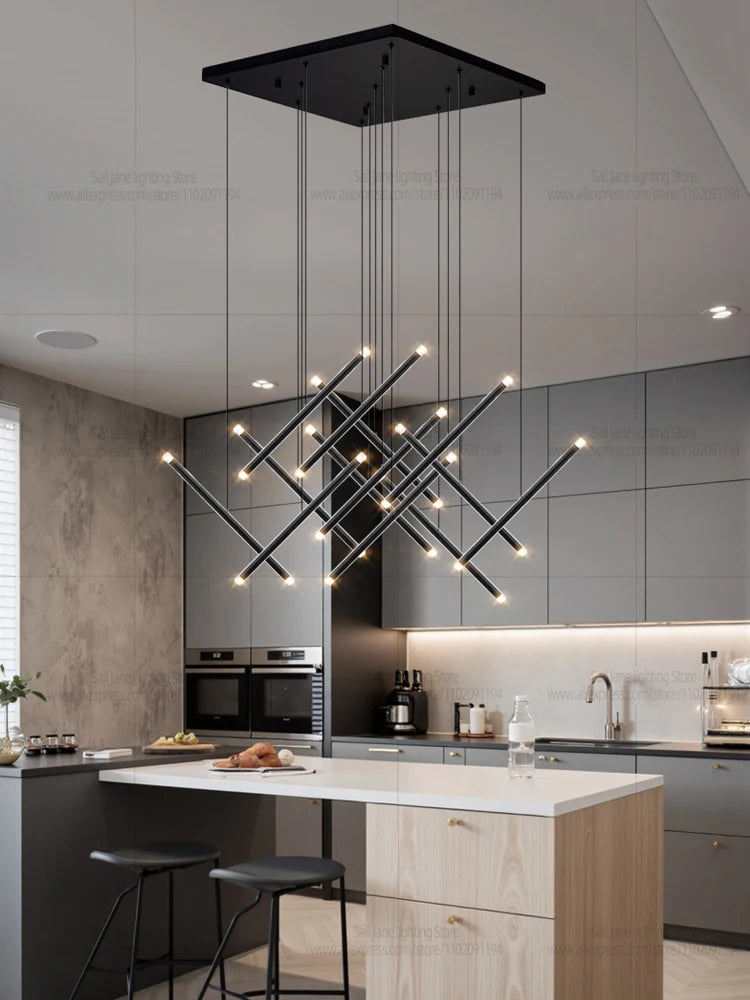 Nordic Pendant Light Modern Living Room Dining Table Lighting Lounge Hanging Restaurant Attic Chandelier Bedroom Ceiling Lamp