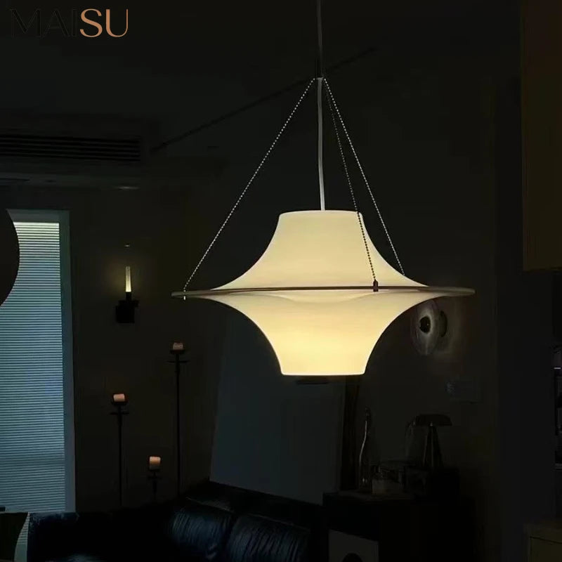 Medieval Cream Style Pendant Lamp Dining Room Pendant Lamp for Bedroom Living Room Shop Home Decor Simple White Hanging Lamp