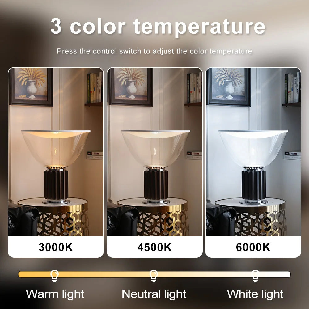 Italian Taccia LED Table Lamps for Bedroom Office Adjustable Modern Floor Lamps Living Room Decoration Indoor Lighting Fixture