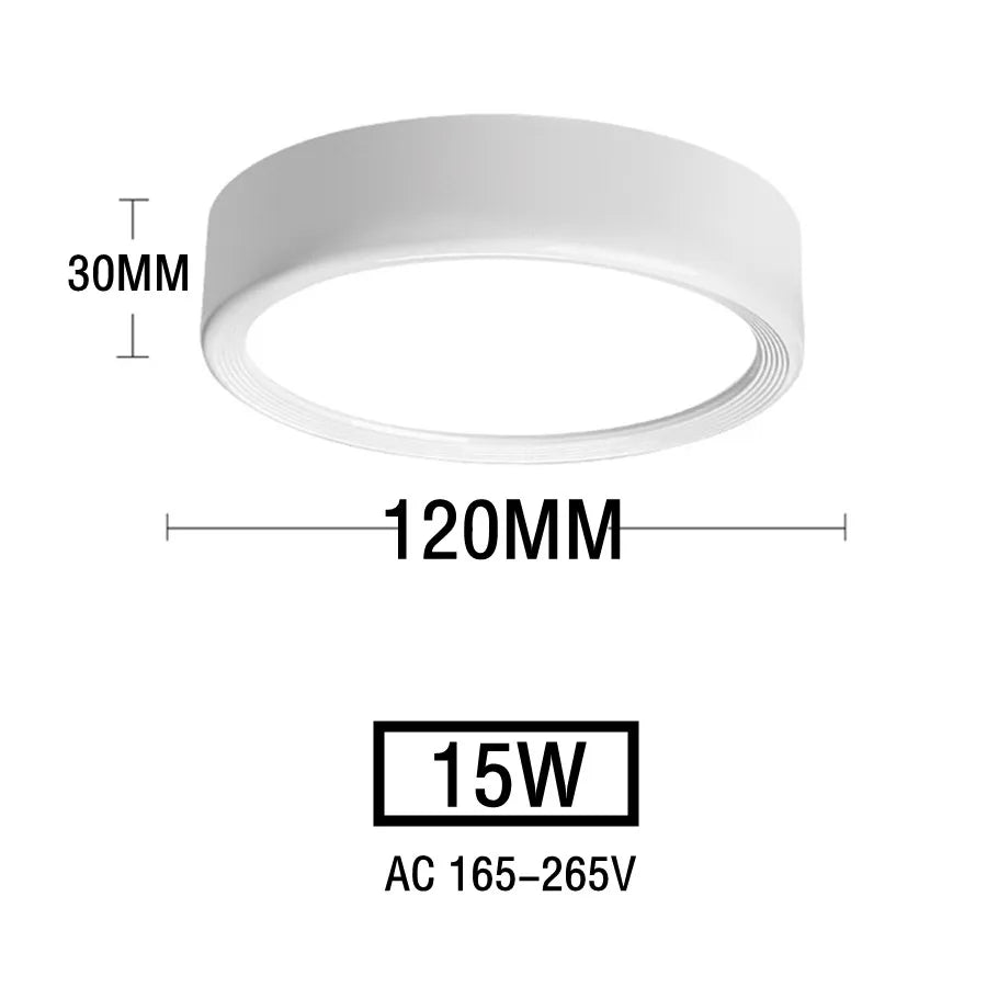 Led Downlights 220V Ceiling Spot Lamp 15W 18W 20W Down Light Surface Mounted Panel Lighting Kitchen Fixture for Room Home Decor