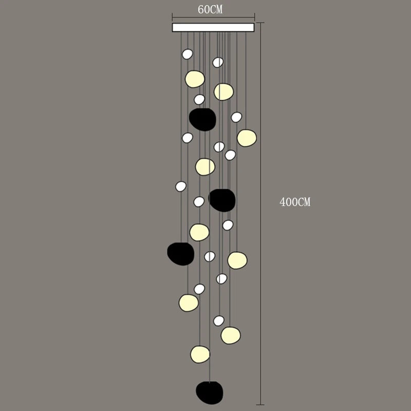 Modern Stair chandelier Pendant lights indoor lighting Ceiling lamp hanging light led Chandeliers for living room indoor lightin