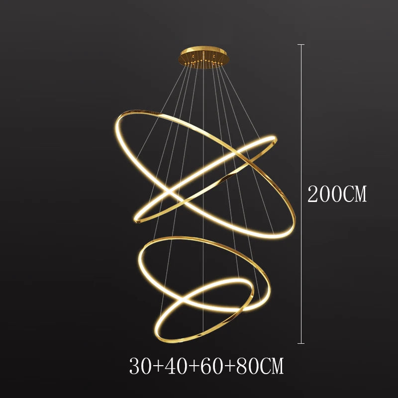 Modern LED Pendant Light for Living Room - Luxury Home Decor Chandelier