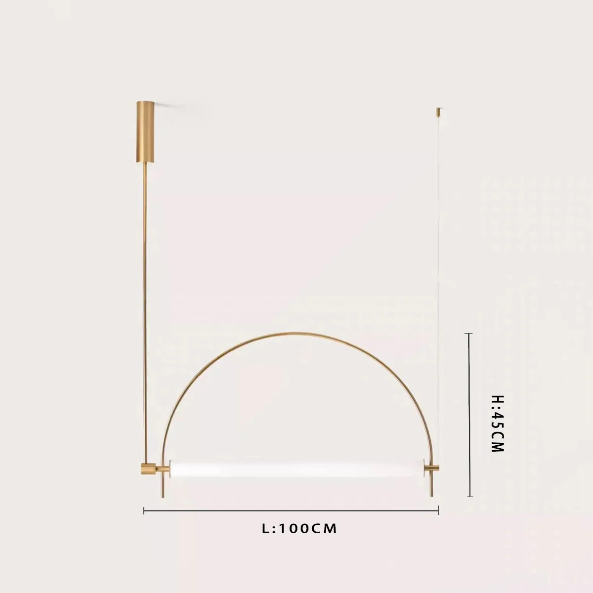 Minimalist LED Hanging Chandelier - Modern Pendant Light for Living Room & Office