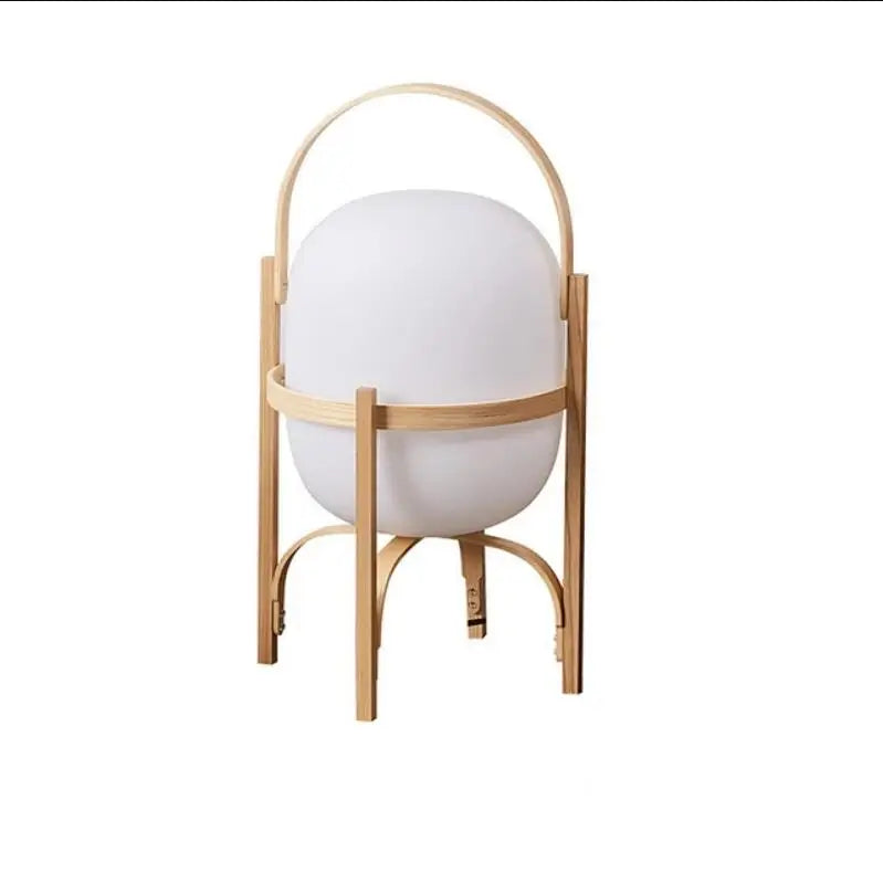 E27 Wood Standing Lamp Modern Simple Art Tabletop Lighting For Living Room Study Bedroom Portable Wooden Table Lamp