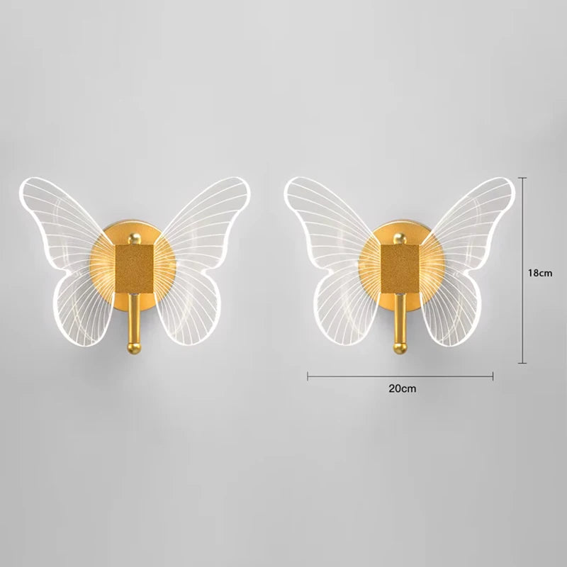 LED Pendant Light Fixture Butterfly Hanging Lamps For Ceiling Kitchen Bedside Living Room Decor Pendant Lamp