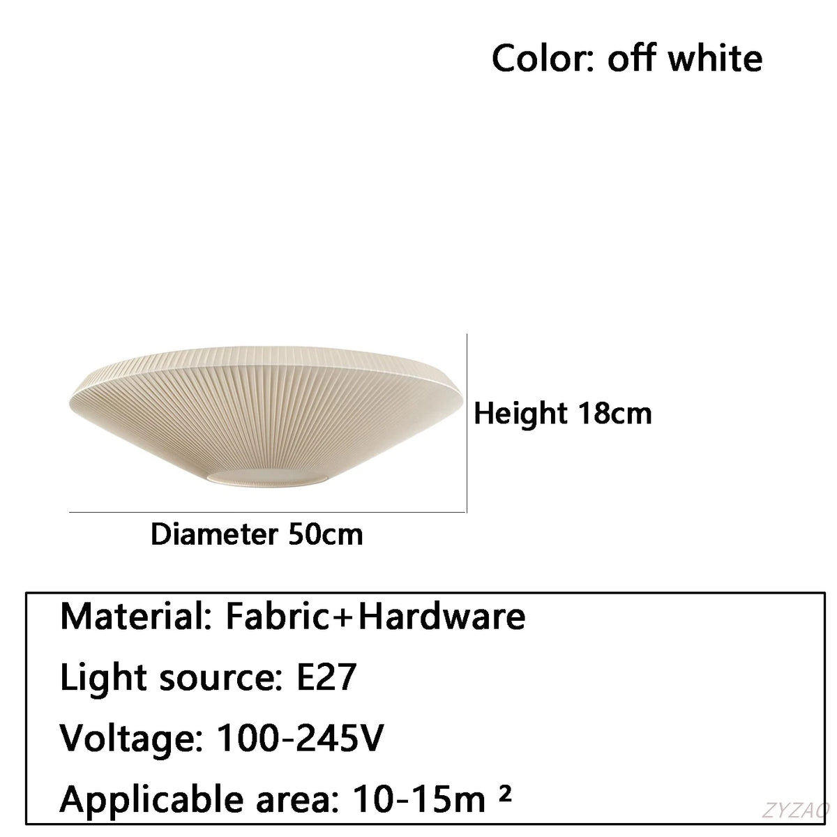 Ceiling light simple round whtie fabric lamp foyer creative flying saucer light Living Room restaurants hotel lobby lighting E27
