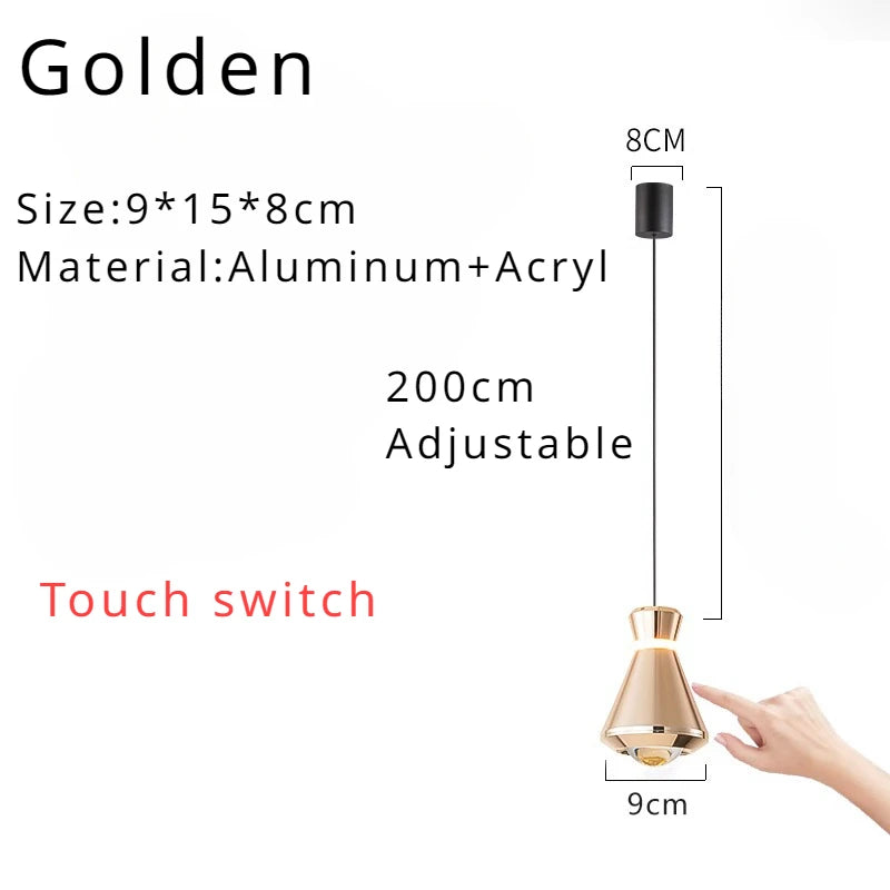 Modern Simple Creative Chandelier Luxury Luster Personality Pendant Lamp Room Decors Hanging Lighting for Bedroom Dining Study