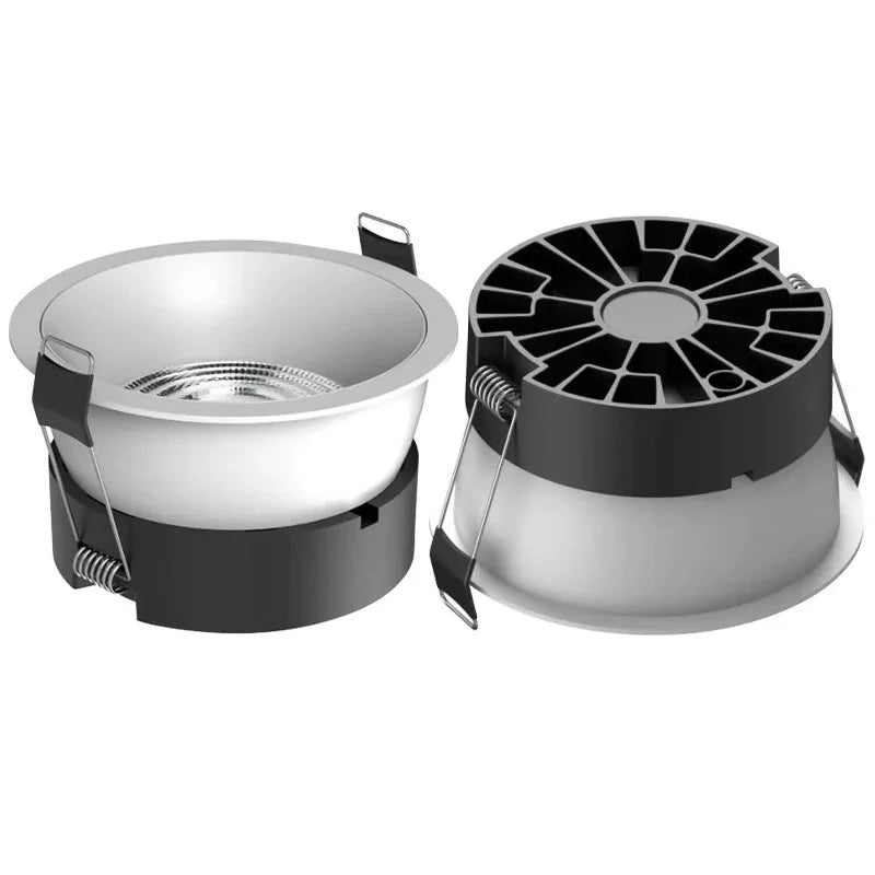 Recessed Anti-Glare LED Downlight - 12W 24W 40W Dimmable Ceiling Spotlight