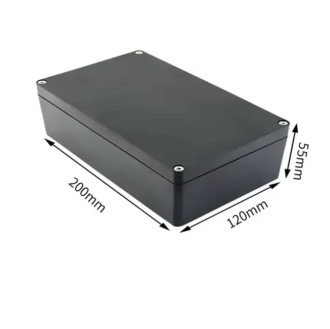 Outdoor Waterproof Plastic Junction Box (Black & White) - IP-Rated Plastic Enclosure & Electronics Project Instrument Shell Case