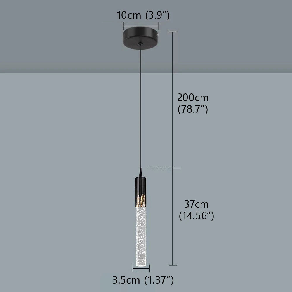 Nordic LED Pendant Lights Luxury Crystal Hanging Lamp Indoor Lighting for Home Living Dining Bed Room Kitchen Bathroom Decor
