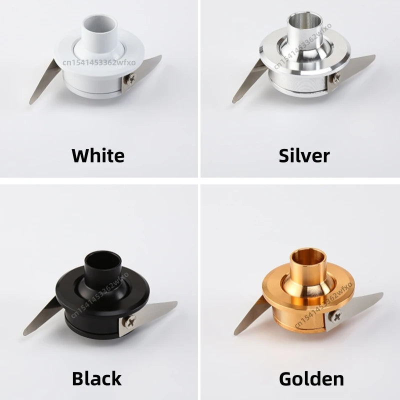 3W Mini LED Recessed Spotlight - Adjustable Angle Display Case Downlight