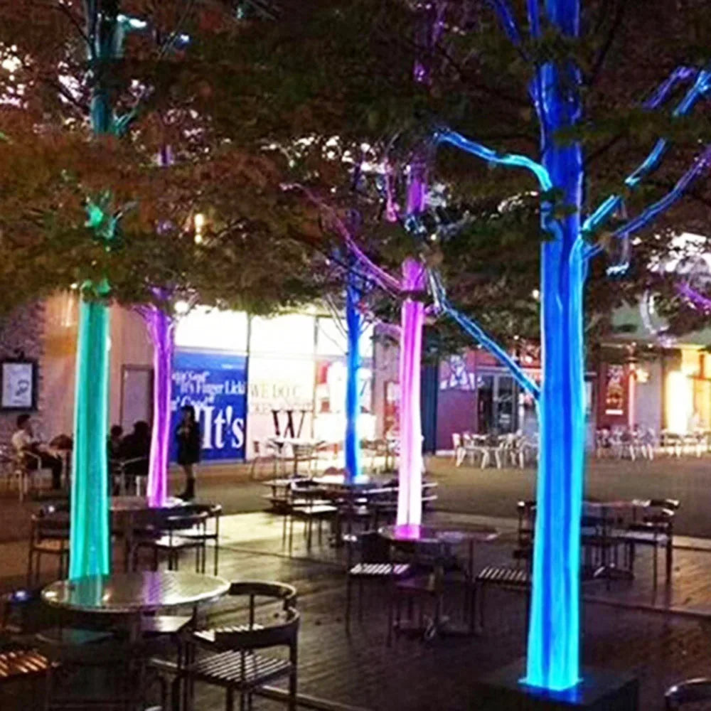 Waterproof LED Fiber Optic Mesh Light with Engine for Ceilings Trees Party - Net Fabric Kits