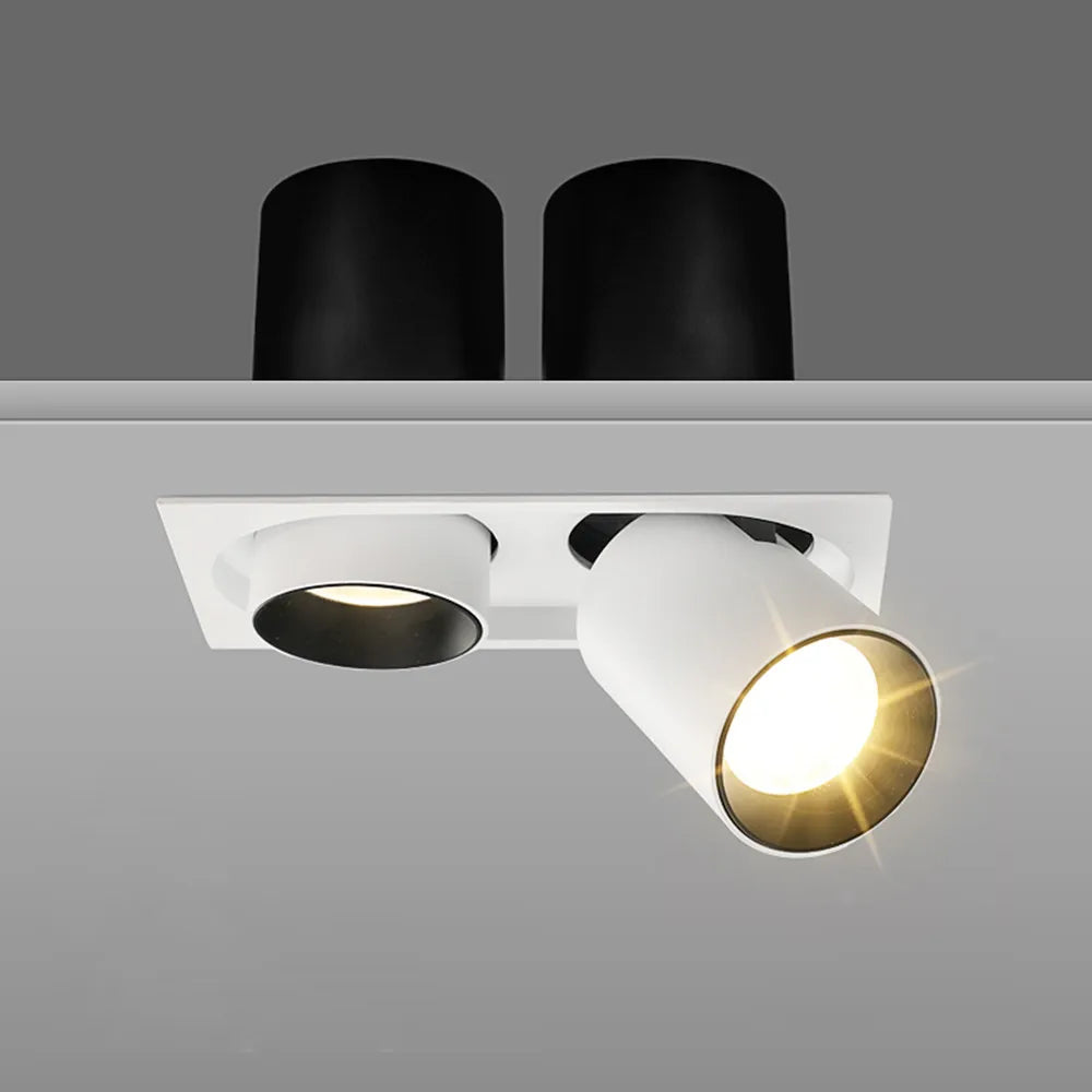 Recessed Stretchable Led Downlight 360° Rotatable Led Ceiling Light Square Led Spot Lamp 7W 12W Led Spot Light For Living Room