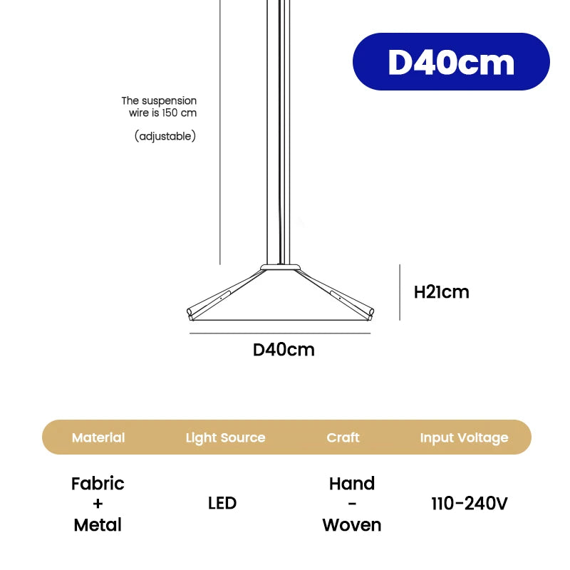 French Fabric Wabi Sabi Pendant Light Nordic Cotton and Linen Multi-layer Dining Room Bedroom Living Room Home Decoration Light