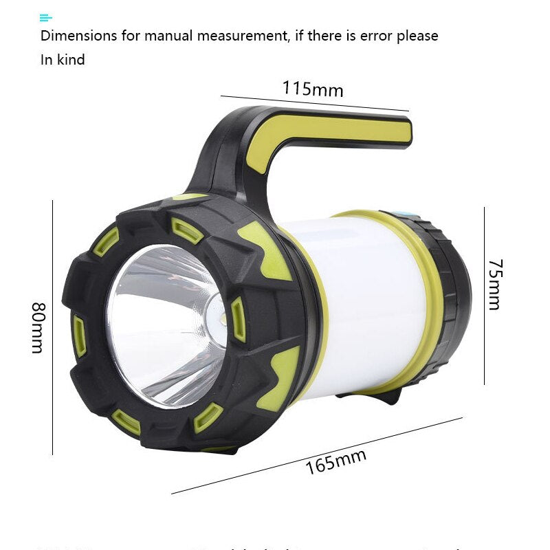 F2 Portable Rechargeable Led Lamp Tent Search Lantern Outdoor Light Fishing Camping Equipment Gadgets Light Usb Torch Flashlight