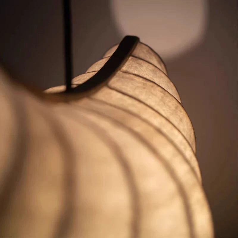Silk Pendant Lamp Japanese Minimalism Wabi Sabi Ceiling Lamp Living Room Dining Room Bedroom Pendant Lamp Modern Light