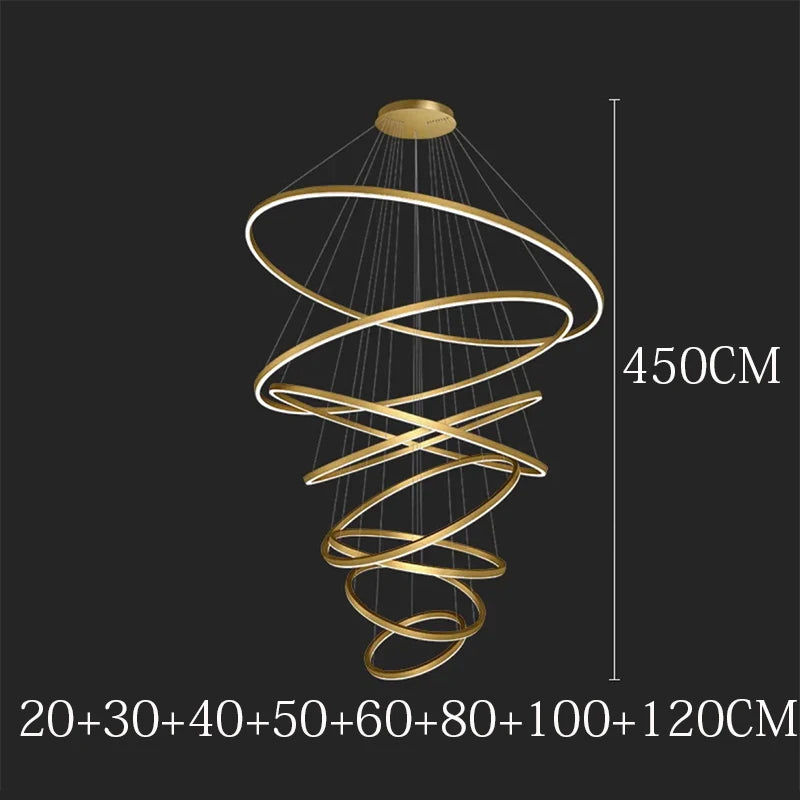 Nordic home decoration, stair chandelier, living room and dining room Pendant lights, ceiling light, indoor lighting