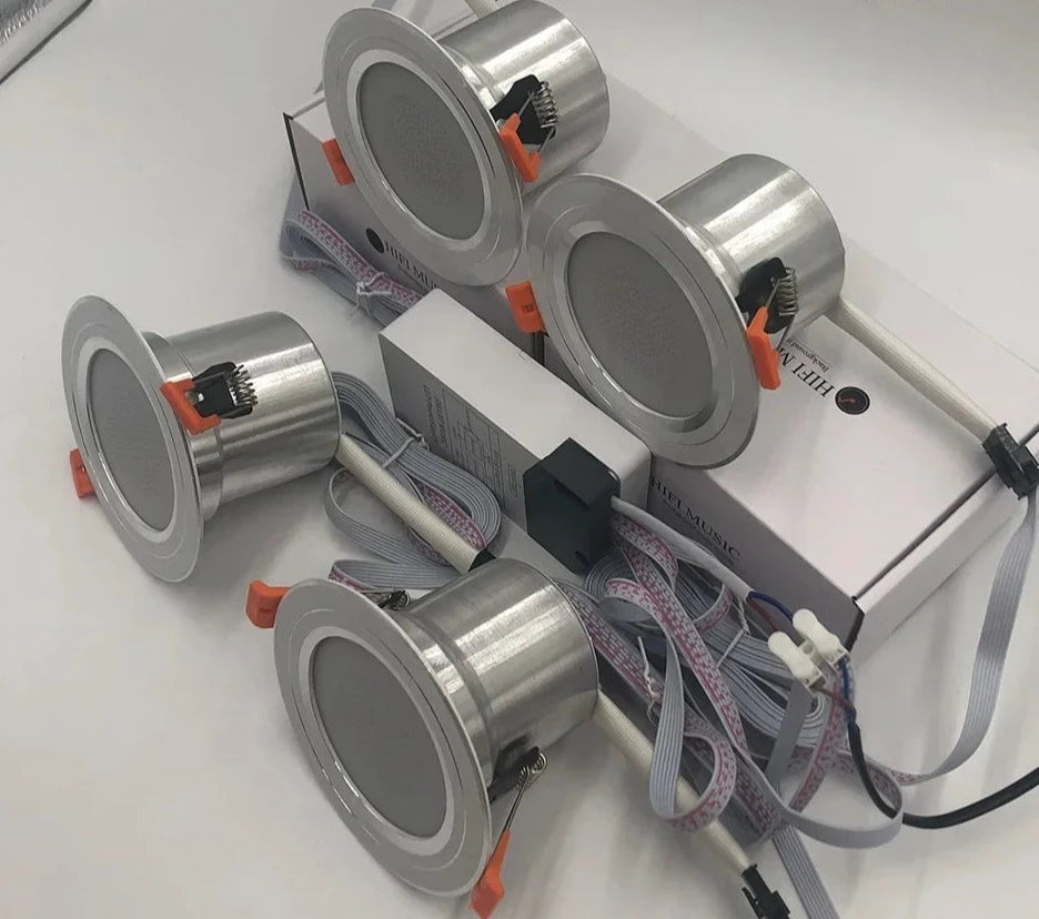 Mini Smart Music LED Ceiling Lights Modern APP Control Bedroom Kitchen Lighting Audio Downlight Bluetooth-compatible Music Lamp