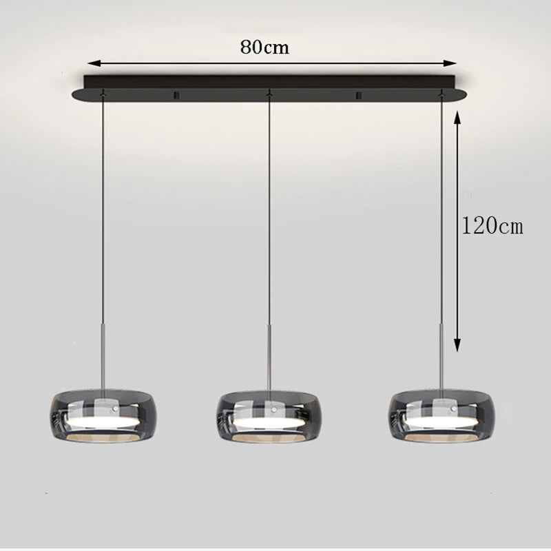 Modern LED Ring Pendant Light - Luxury Halo Chandelier for Living & Dining Room