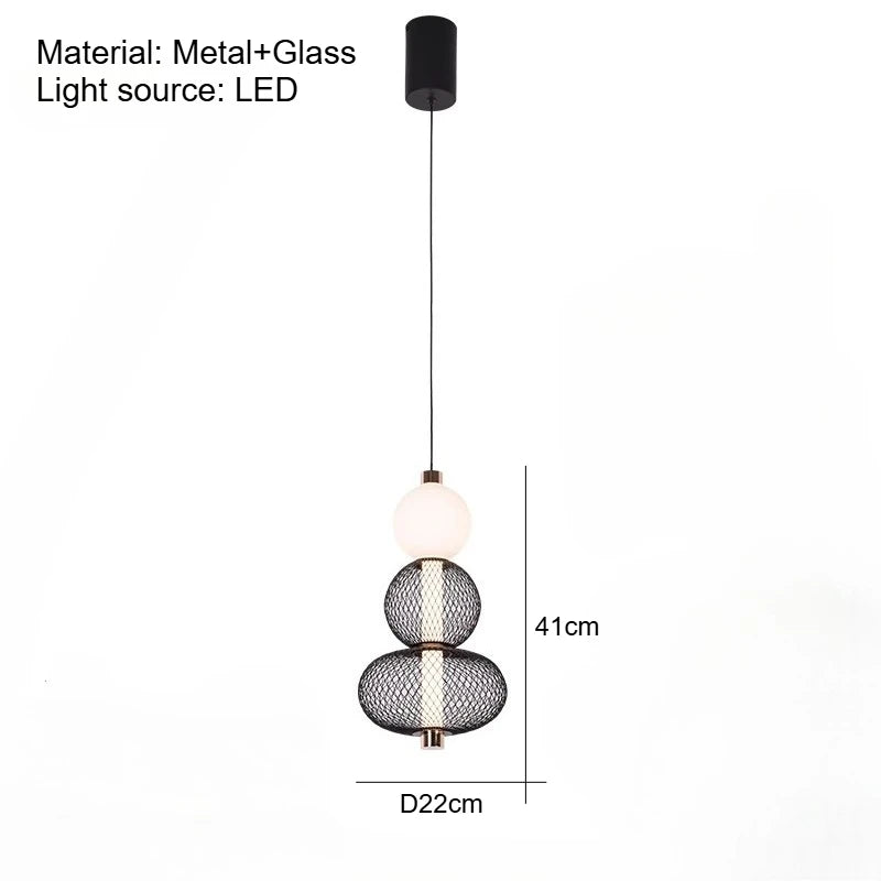 Modern Restaurant Chandelier Nordic Designer Coffee Table LED Pendant Lamp Kitchen Dining Room Bedroom Home Decor Hanging Lamp