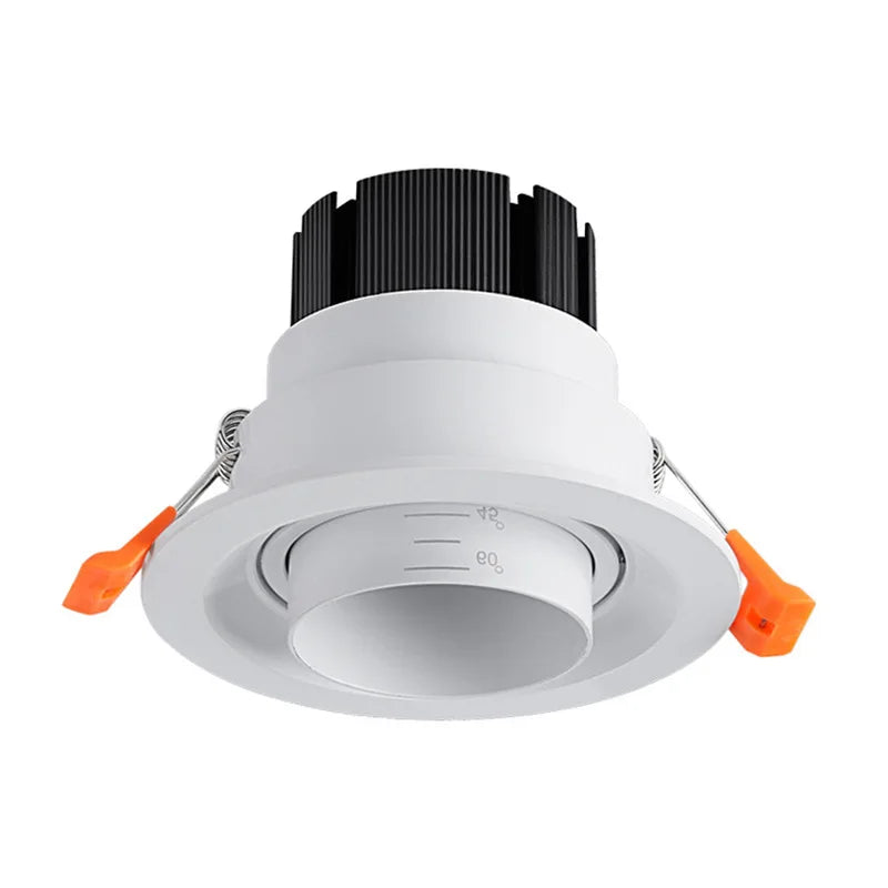 Embedded LED zoom spotlights, COB downlights, background wall aisle ceiling lights, adjustable 9W12W15W indoor lighting fixtures