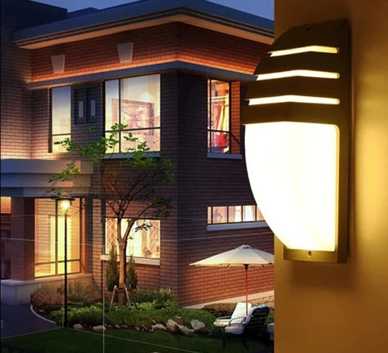LED Wall Light Waterproof Porch Lights 10W Modern Wall Lamp Radar Motion Sensor Villa Courtyard Garden Outdoor Lighting