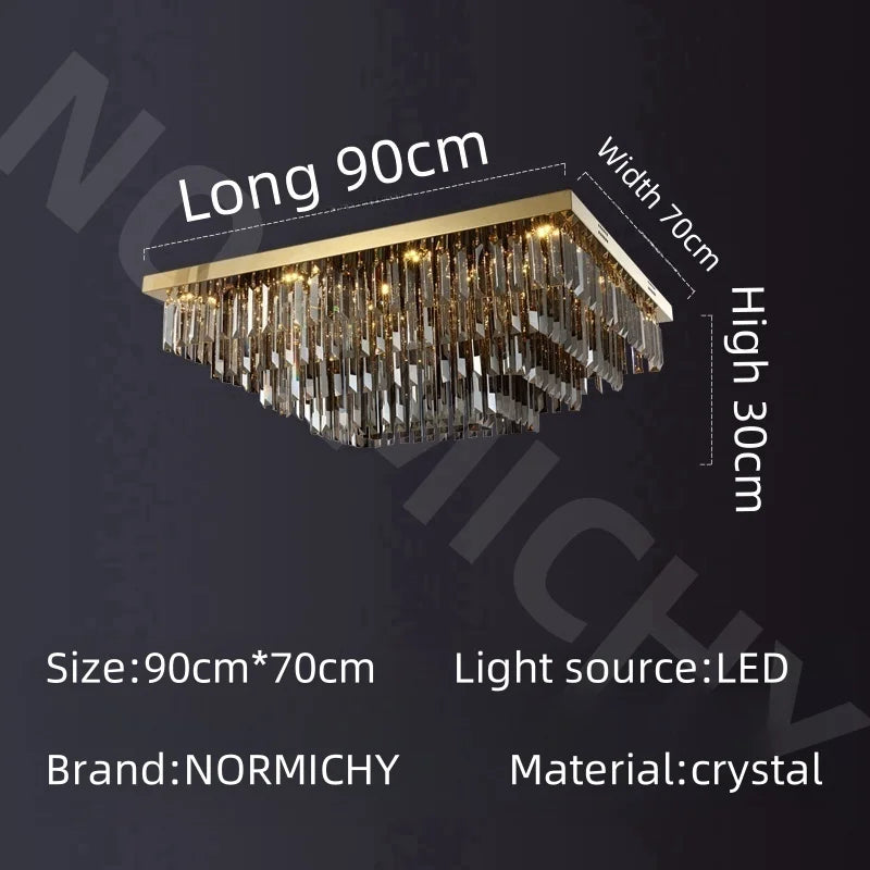 Crystal Lamp Nordic Minimalist Living Room Main Light Modern Elegant Ceiling Light Creative Home Restaurant Led Lights