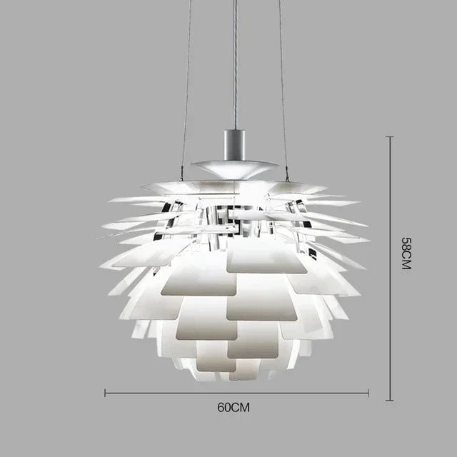 Nordic Designer Postmodern Simple Chiba Chandeliers Living Room Dining Room Creative Aluminum Pendant Light Home Decoration LED