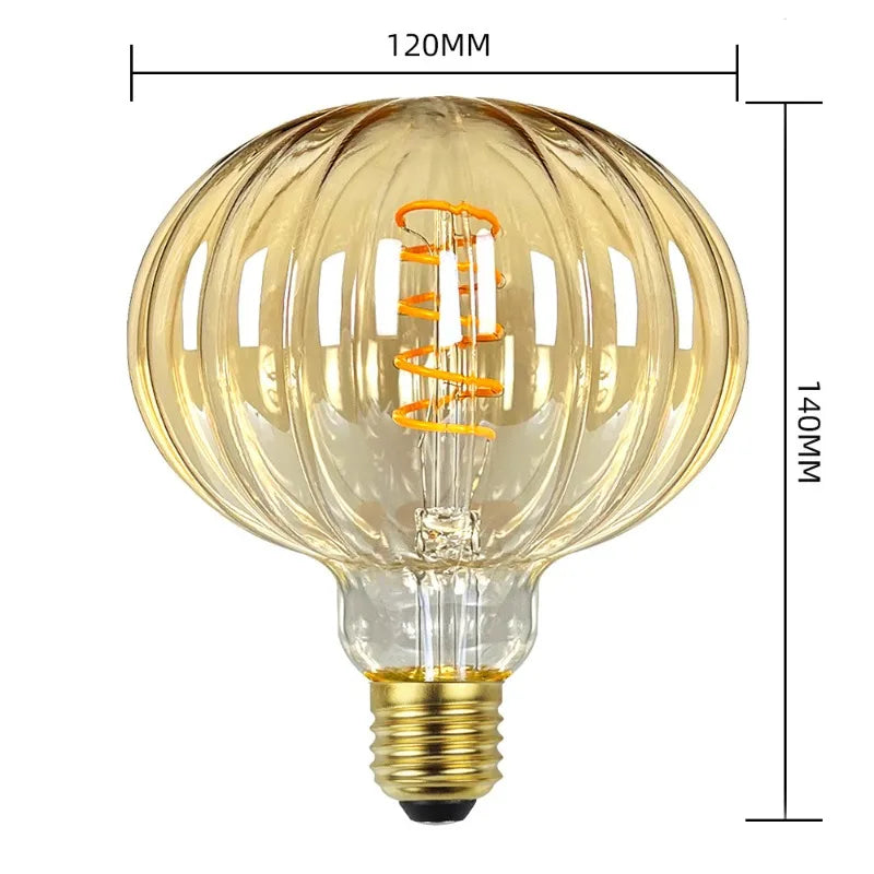 Creative Beibei Pumpkin LED Light Bulb (E27) - Warm Ambient Night Light & Decorative Bulb for B&B, Bedroom, Desk Lamps & Chandeliers