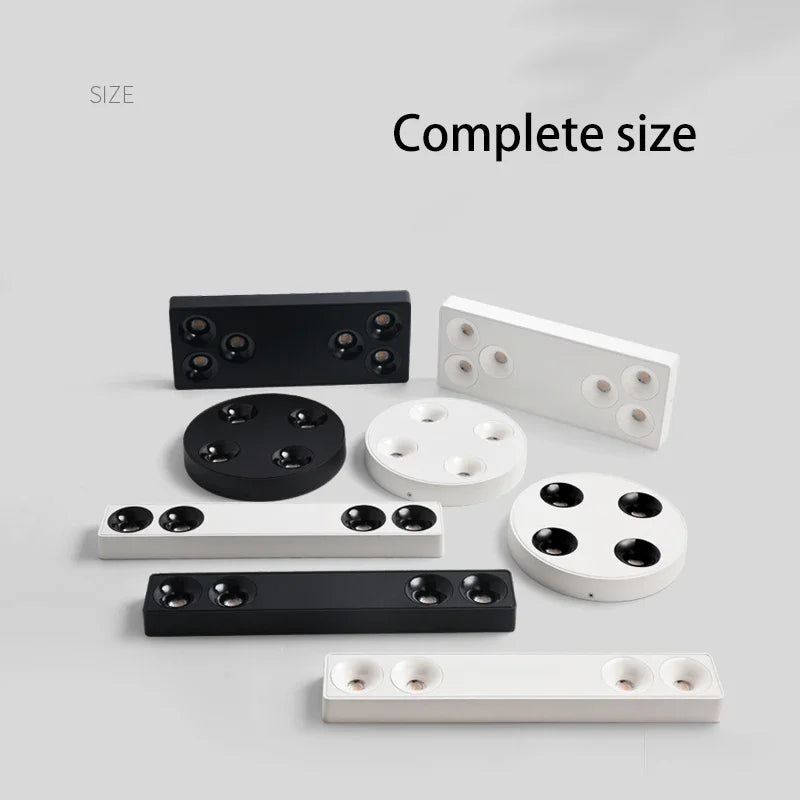 Led Spotlights Surface Mounted Spots Light COB 28W Long Strip Linear Lamp Ultra-thin Ceiling Foco 85-265V White Black