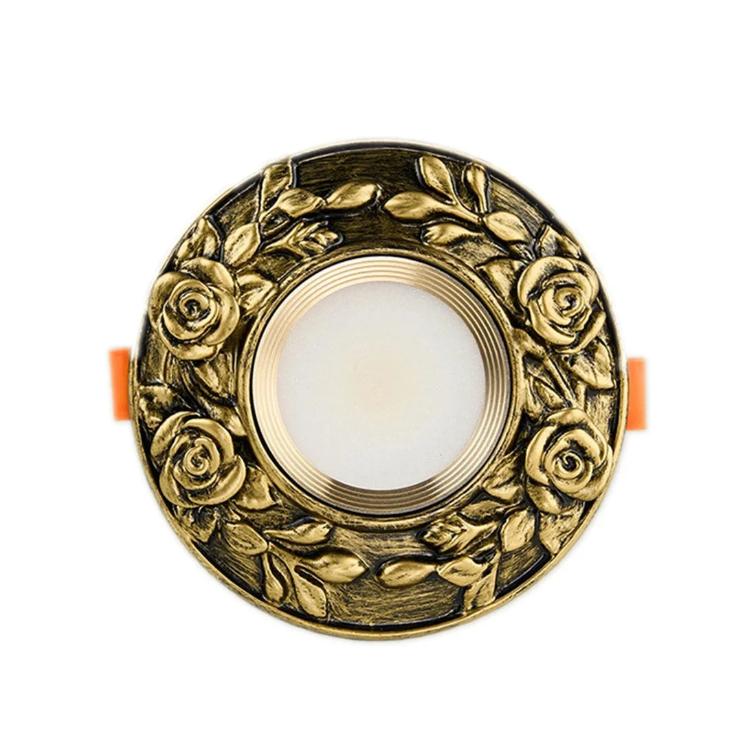 American Retro Industrial Resin Bronze LED Recessed Downlight (3W-10W, 6cm Cutout) - 110V/220V Eyeball Spotlight Fixture for Living Room & Accent Decor