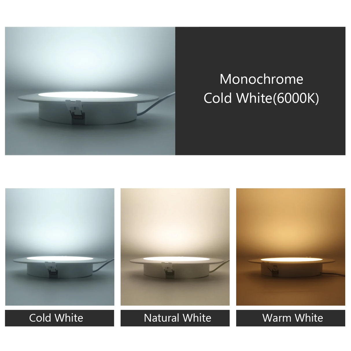 LED Downlight 110V 220V Ceiling Light 17W 20W 24W Recessed Led Down light Round Panel Light Spotlight Indoor Lighting