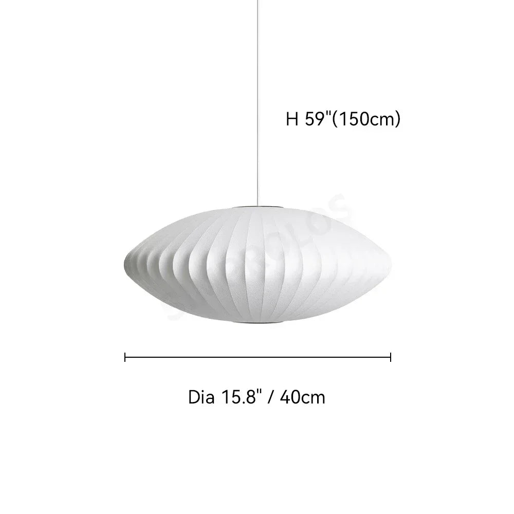 Wabi-sabi Silk LED Pendant Lamp Denmark Designer Hanging Light Living Room Hotel Restaurant Factory Direct High-End Home Decor