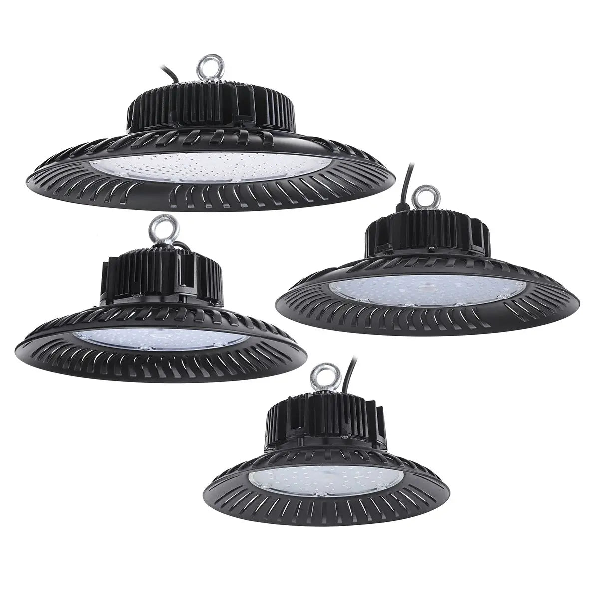UFO LED High Bay Light (100W/200W/300W/400W) AC85-265V - Industrial Overhead Lamp for Warehouse, Workshop, Garage & Stadium