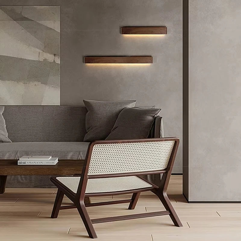 LED Wooden Wall Lamp for Living Room Bedroom Bedside Corridor Stairs Indoor Modern Home Decoration Up Down Wall Sconce Lights 