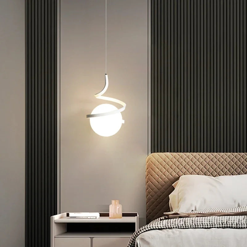Nordic LED Pendant Light Bedroom bedside hanging line light For Living Home Decoration Dining Table Hanging Lamp Indoor lighting