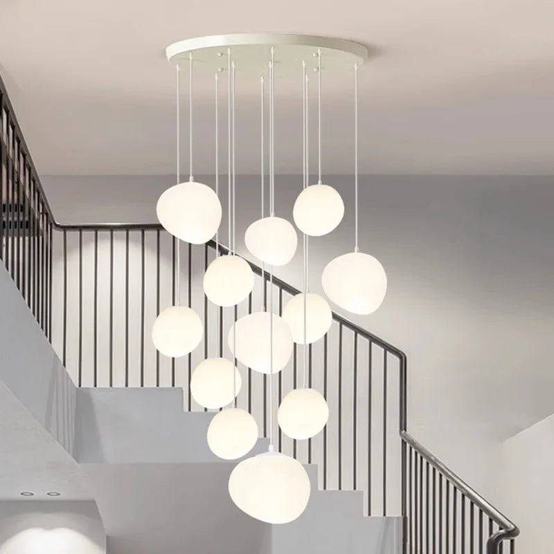 Nordic home decoration, stair chandelier, living room and dining room Pendant lights, ceiling light, indoor lighting