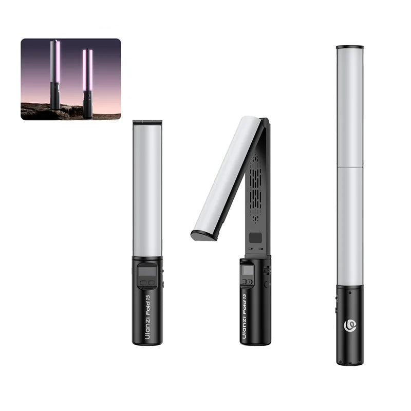 Ulanzi FOLD15 Foldable Handheld Stick Light - 2500K-9000K Dimmable RGB Video Light