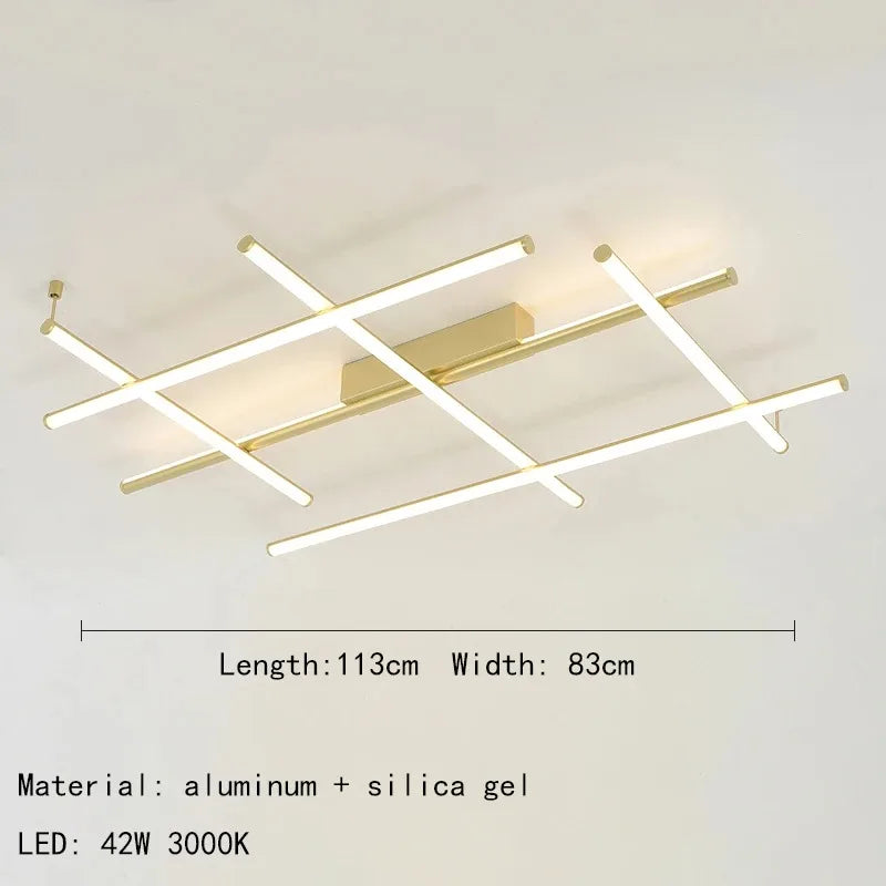 COORDINATES Pendant Light Italy Designer Tube Gold Chandeliers for Kitchen Hotel Staircase Linear scandinavian Pendant lamp