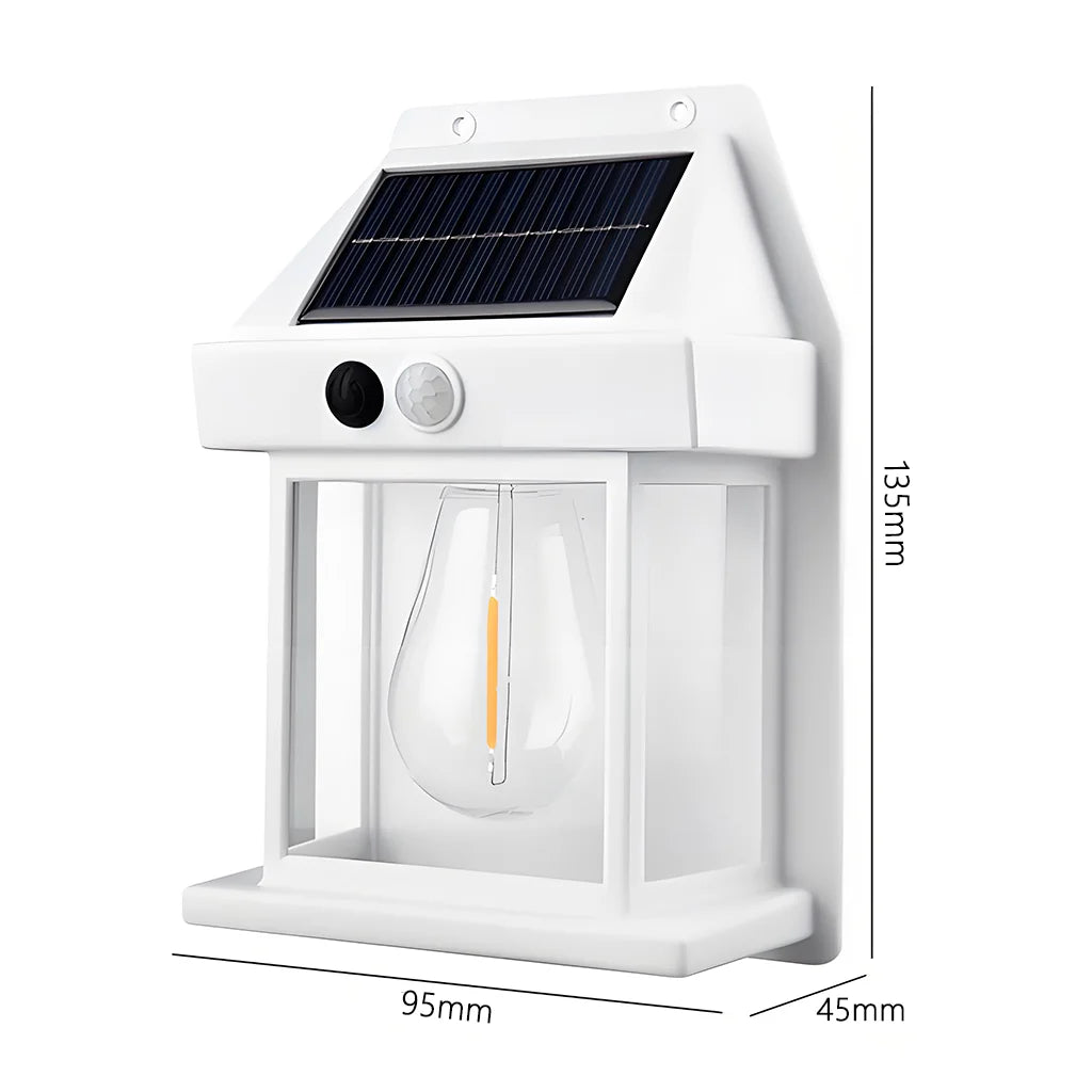 Solar Outdoor Wall Light - Waterproof LED Energy Lamp for Garden & Fence