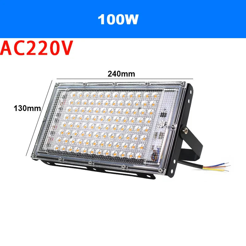 LED Light Adjust Angle Blue Light Floodlight 50/100/150W EU (No) Plug AC220V Outdoor LED Spotlights USB DC5V Party Lighting Lamp