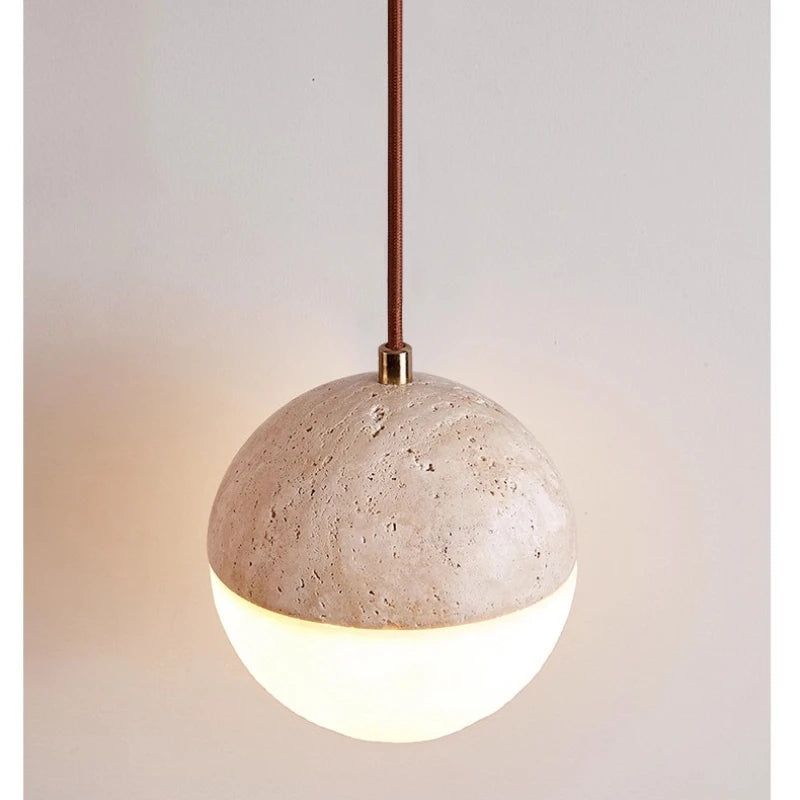 Vintage bedside hanging lamp for children's room, cute bar counter, wabi sabi bedroom lighting fixture