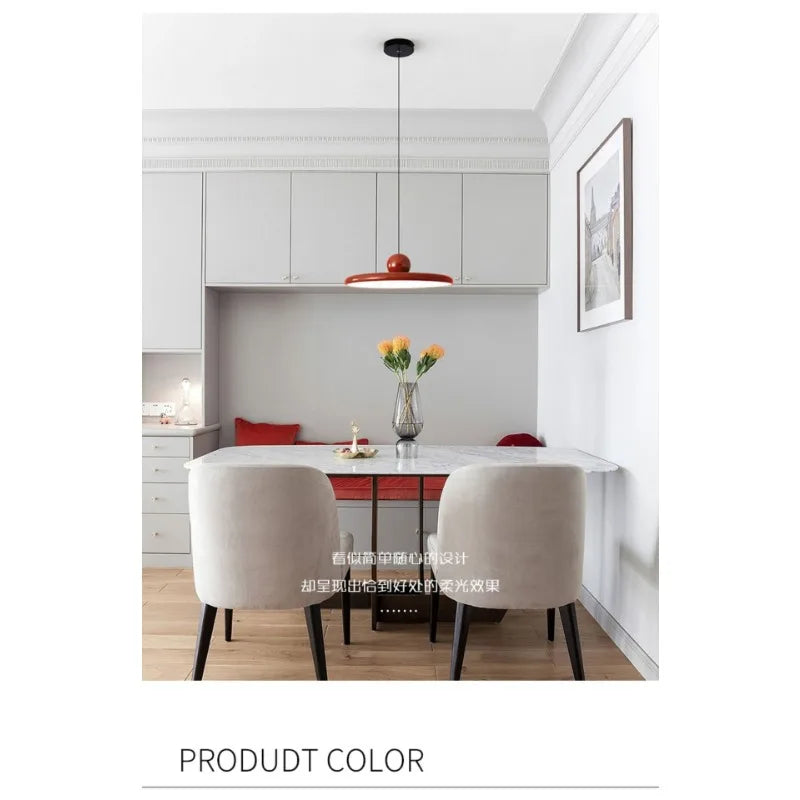 French Cream Flying Saucer Chandelier - Modern Farmhouse Pendant Light